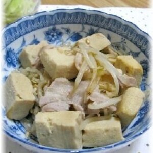 豚肉と高野豆腐の炒め物